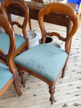 THREE VICTORIAN SIDE CHAIRS