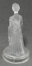 FROSTED GLASS "QUEEN VICTORIA" FIGURINE