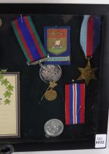 WWII SHADOWBOX DISPLAY