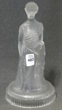 FROSTED GLASS "QUEEN VICTORIA" FIGURINE