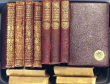 ANTIQUE LEATHER BOUND BOOKS