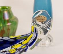 FIVE PIECES OF ART GLASS