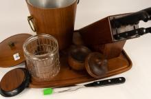 TEAK KITCHEN ITEMS