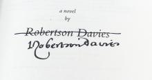 SIGNED ROBERTSON DAVIES BOOK