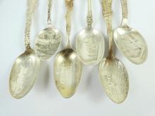 6 STERLING SILVER SPOONS