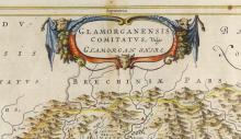 17TH CENTURY MAP OF WALES