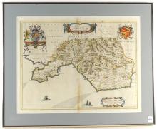 17TH CENTURY MAP OF WALES