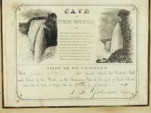 NIAGARA FALLS MAGIC LANTERN SLIDES & HISTORIC PRINT