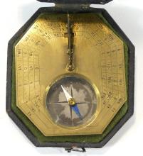 GEORGIAN PERIOD COMPASS/SUNDIAL
