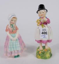 TWO ENGLISH FIGURINES