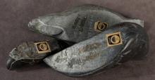 THREE INUIT SOAPSTONE "SEAL" CARVINGS