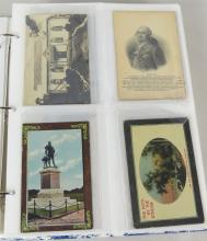 TWO ALBUMS OF POSTCARDS