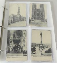 TWO ALBUMS OF POSTCARDS