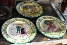 THREE WEDGWOOD ETRURIA PLATES