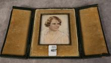 HAND-PAINTED PORTRAIT MINIATURE