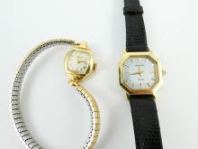 2 LADIES' GOLD WATCHES