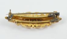 ANTIQUE GOLD BAR PIN