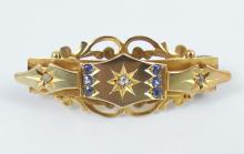 ANTIQUE GOLD BAR PIN
