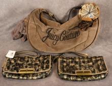 JUICY COUTURE PURSE AND TWO COACH CLUTCHES