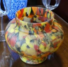 ART GLASS VASES AND SHOT GLASSES