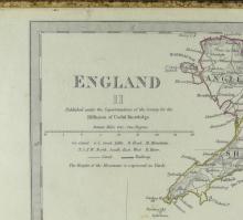 ANTIQUE MAP OF ENGLAND