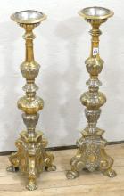 PAIR OF BRASS CANDLESTICKS