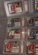 17 GRADED "SIGNED JERSEY" HOCKEY CARDS