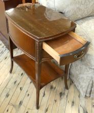 PAIR OF MAHOGANY END TABLES