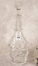 TWO CRUET SETS AND DECANTER