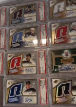 17 GRADED "SIGNED JERSEY" HOCKEY CARDS