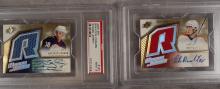 17 GRADED "SIGNED JERSEY" HOCKEY CARDS