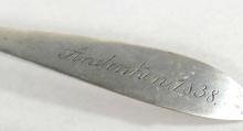 TWO EARLY COIN SILVER SPOONS