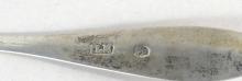 TWO EARLY COIN SILVER SPOONS