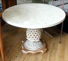 MARBLE TOP SIDE TABLE