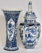 DELFT VASE AND JAR