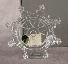 WATERFORD "SHIP'S WHEEL" PAPERWEIGHT