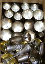 SILVER PLATE GOBLETS