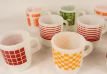 ELEVEN VINTAGE COFFEE MUGS