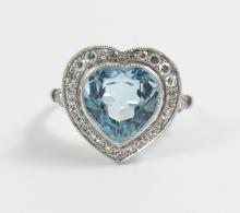 TOPAZ & DIAMOND RING