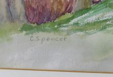 TWO CLARICE SPENCER WATERCOLOURS