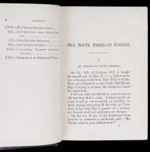 1878 VOLUME "OUR SOUTH AMERICAN COUSINS"