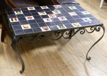 TILE TOP COFFEE TABLE