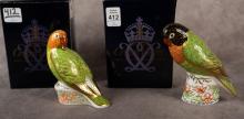 PAIR OF ROYAL CROWN DERBY PAPERWEIGHTS