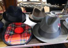 SEVEN VINTAGE MEN'S HATS