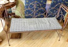 WROUGHT IRON BENCH