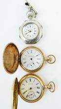 3 ANTIQUE PENDANT/PURSE WATCHES