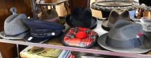 SEVEN VINTAGE MEN'S HATS