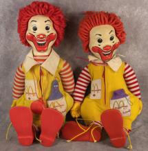 2 RONALD MCDONALD DOLLS AND PLAY SETS