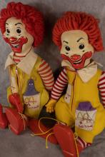 2 RONALD MCDONALD DOLLS AND PLAY SETS