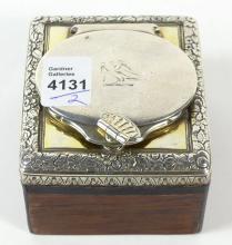 SILVER HALLMARKED INKWELL & PEN